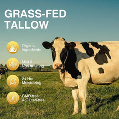 Texture close-up shows smoothing absorption of MROUVIK beef tallow