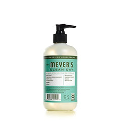 Closeup of Basil soap label showing natural fragrance and ingredients.