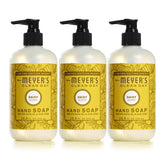 Mrs. Meyer's Clean Day Daisy bottle with pump for refreshing hand cleansing.