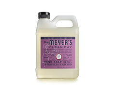 Mrs. Meyer's Clean Day Plum Berry label detail highlighting scent and refill use.
