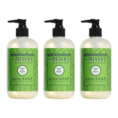 Mrs. Meyer’s Fresh Cut Grass bottle pour for quick, convenient hand washing after chores