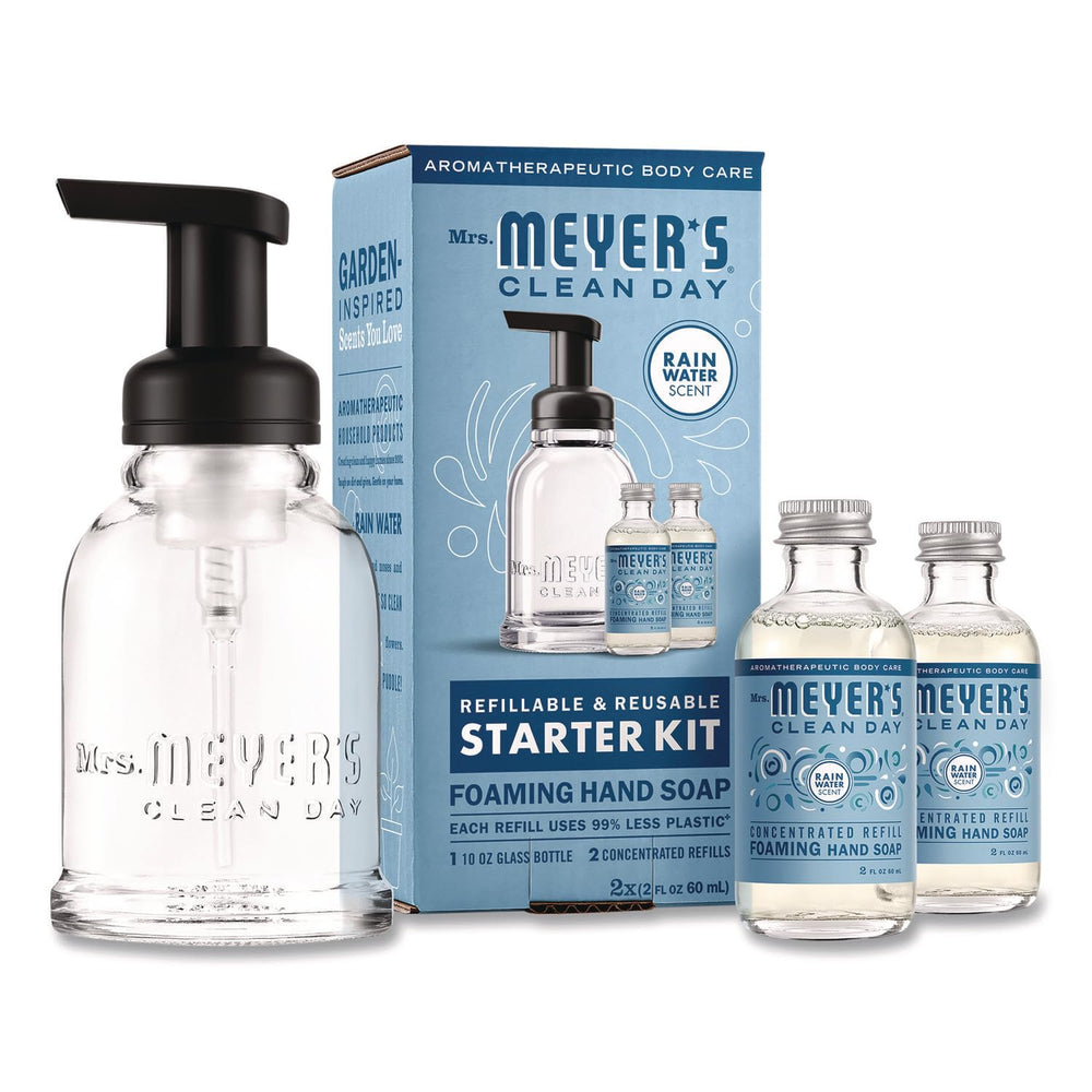 Mrs Meyer’s Rainwater concentrate refill bottle for hand soap, convenient refill for fresh hands.