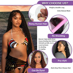 MsDanna boho braids deep wave hair for versatile styling.