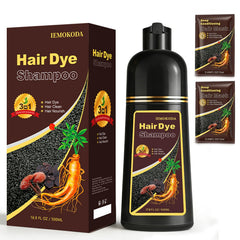 Msktasy Burgundy shampoo bottle showcasing rich color for gray coverage