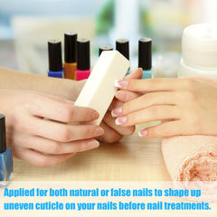 Mudder dense sponge buffer in white for gentle buffing