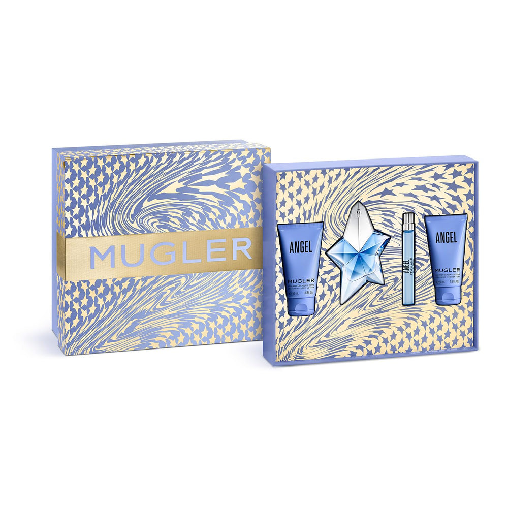 Mugler Angel bottle close-up, ideal for daily wear and evening rituals.