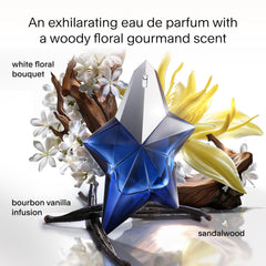 Mugler Angel Elixir packaging display, premium gift-ready presentation.