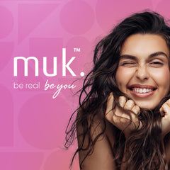 MUK Vivid Colour Lock shampoo UV protection graphic highlighting color guard