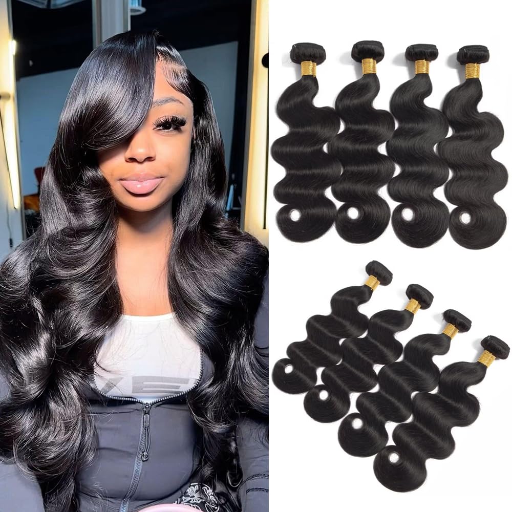 Multino 16A body wave bundle 18 inch with healthy cuticle and natural black color