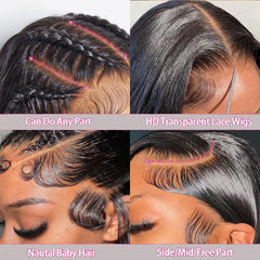MUNONG wig showcasing pre plucked hairline and baby hair detail