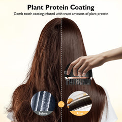 Muoyid Glambrush Mini Pink anti-scald shell protects hands during styling.