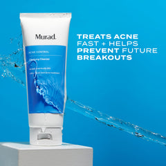 Murad Acne Control Clarifying Cleanser foaming action for gentle pore cleansing.