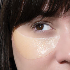 Murad Dr. Zion patches applying under-eye area for smoother look.