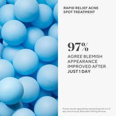 Murad Rapid Relief application on skin demonstrates direct spot treatment.