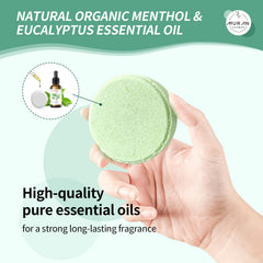 MURAN SHOWER steamers dissolve in the shower, releasing calming scents.