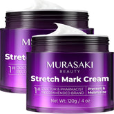 Murasaki Beauty stretch mark cream bottle for pregnancy with hydration support