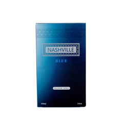 Murcielago Nashville Blue bottle side angle showing elegant design