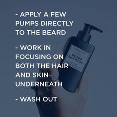 Murdock London bottle label highlights barbershop-approved formula.