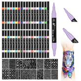 MUREND tattoo markers in bright colors for bold skin art on arms and shoulders