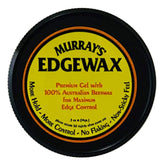 Murray's Edgewax mini bottle close-up suggests compact styling potential and easy daily use
