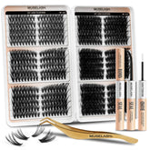 MUSELASH pre map lash clusters 530pcs for versatile at home volume looks.