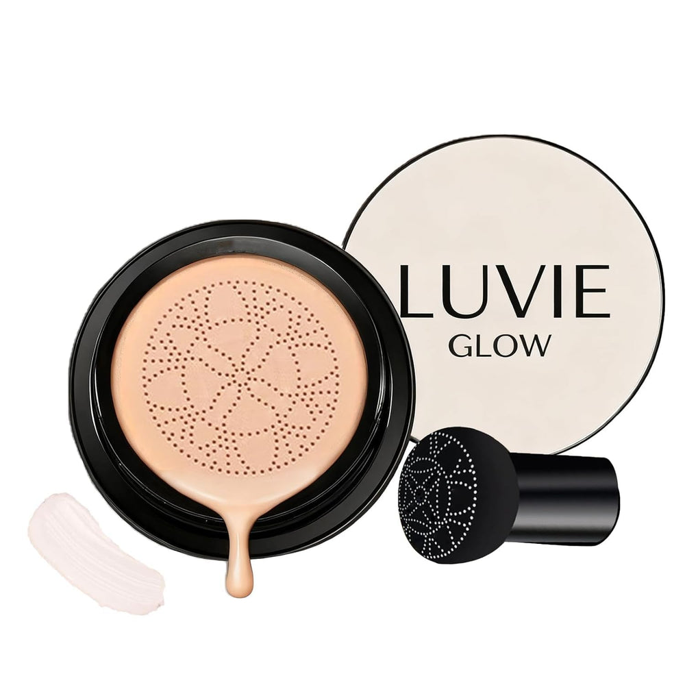 Musellot Luvie Glow Cushion packaging showing compact and branding for on-the-go use