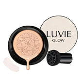 Musellot Luvie Glow Cushion packaging showing compact and branding for on-the-go use