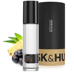 Musk & Hustle Creed Aventus No.24 roll-on bottle ready for daily use