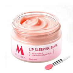 Muxmrx PDRN lip mask jar closeup for deep hydration.
