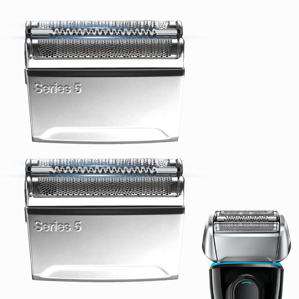 Muyfguo 52S replacement head front view for Series 5 shavers showing precision blades.