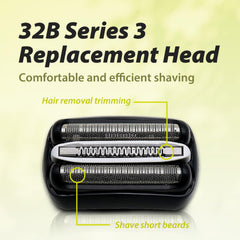 Muyfguo wet/dry head designed for dry mornings or lathered shaves.