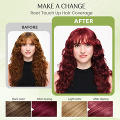 Mxvbaty Dye Shampoo swirl showing rich burgundy color result