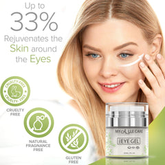 My Alle Care Eye Gel applies under the eye for a refreshed look.