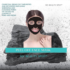 My Beauty Spot Charcoal Face Mask with tea tree infusion for a refreshing cleanse.