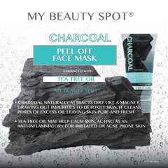 My Beauty Spot Charcoal Peel-Off removal demonstrates purifying cleansing.