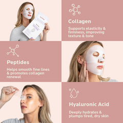 My Flexy Bio Collagen Overnight Mask being applied for overnight hydration
