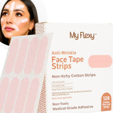 My Flexy Face Tape forehead strips for overnight smoothing and lift.