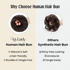 MY-LADY donut chignon assembly highlighting easy styling options