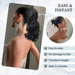 Chestnut brown mix with golden highlights provides versatile, sun-kissed tones.