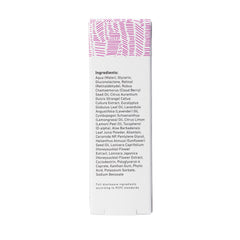 Close-up of ceramides and retinal ingredients in MyChelle serum.