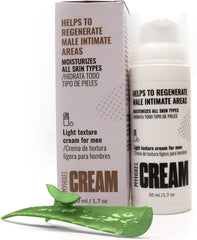 MYHIXEL Men’s Intimate Cream bottle for daily hydration of sensitive skin.