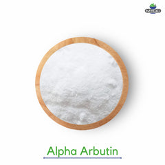 MYOC Alpha Arbutin Powder container showcases convenient packaging for controlled dosing.