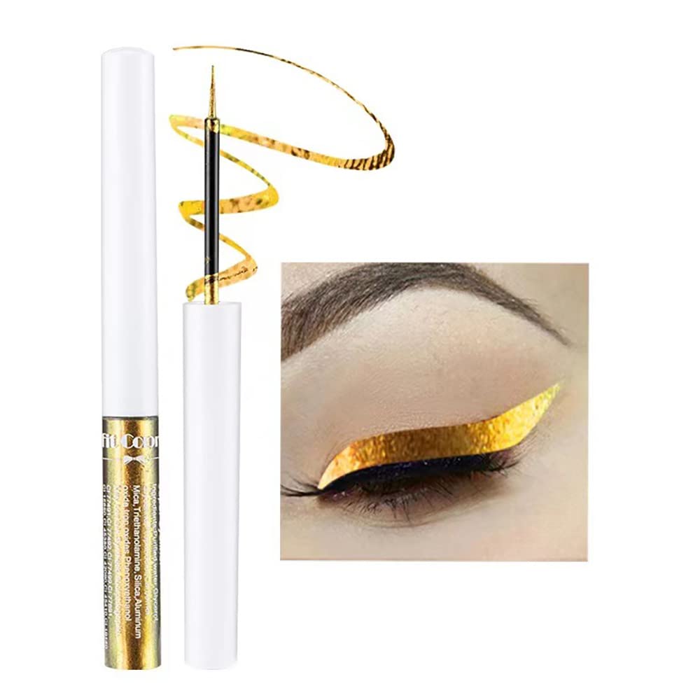 Mysense Chameleon Liquid Eyeliner bottle close-up showing glitter-rich finish for bold looks.