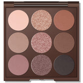 MYSTER ROSEY neutral eyeshadow palette with 9 matte shades for natural everyday looks