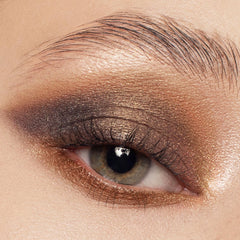 Nine-shade matte palette blends smoothly for seamless neutral eye looks