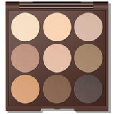 MYSTER ROSEY neutral eyeshadow palette with compact mirror for on-the-go makeup.