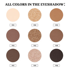 Compact image showing swatches for day-to-night versatility