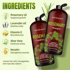Mystère Beauté rosemary shampoo foam close-up conveys rich lather and cleansing feel