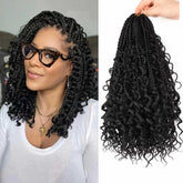 Mytarku bohemian box braids 12 inch pre looped for easy home install.