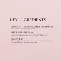 MZ Skin Hyaluronic Serum texture swatch highlighting multi-molecular formula